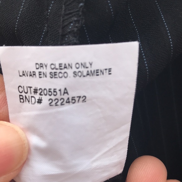 Boy's Black Pin-Stripe Dress Pants, Size 20 (30 X 30) - Picture 8 of 8